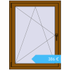 Preisgestaltung Kipp und Drehfenster 900x1200 mm REHAU BRILLANT DESIGN GOLDEN OAK beidseitig. Preis: 386,02 €