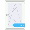 Preisgestaltung Kipp und Drehfenster 750x1100 mm REHAU  BRILLANT RAL 9016 Traffic white beidseitig. Preis: 182,70 €