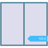 Preisgestaltung Kipp und Drehfenster 2600x2400 mm REHAU BRILLANT DESIGN BRILLIANT_BLUE beidseitig. Preis: 924,93 €
