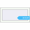 Preisgestaltung Kipp und Drehfenster 800x400 mm REHAU EURO70 RAL 9016 Traffic white beidseitig. Preis: 46.35 EUR