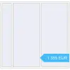 Preisgestaltung Kipp und Drehfenster 2400x2320 mm Aluprof MB86 (aluminum) RAL 9016 Traffic white beidseitig. Preis: 1 355.46 EUR