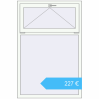 Preisgestaltung Kipp und Drehfenster 1000x1500 mm REHAU OPTIMUM EURO-DESIGN 70 RAL 9016 Traffic white beidseitig. Preis: 226,63 €