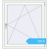Preisgestaltung Kipp und Drehfenster 1000x1100 mm REHAU ENERGY-SAVING SYNEGO MD RAL 9016 Traffic white beidseitig. Preis: 255,06 €