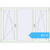 Preisgestaltung Kipp und Drehfenster 1800x1300 mm REHAU BRILLANT DESIGN RAL 9016 Traffic white beidseitig. Preis: 460,99 €