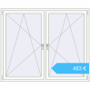 Preisgestaltung Kipp und Drehfenster 1750x1450 mm REHAU BRILLANT DESIGN RAL 9016 Traffic white beidseitig. Preis: 482,91 €