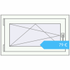 Preisgestaltung Kipp und Drehfenster 780x460 mm REHAU OPTIMUM EURO-DESIGN 70 RAL 9016 Traffic white beidseitig. Preis: 79,00 €