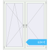 Preisgestaltung Kipp und Drehfenster 1600x1800 mm REHAU  BRILLANT WALNUT extern. Preis: 634,46 €