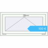 Preisgestaltung Kipp und Drehfenster 1000x500 mm REHAU OPTIMUM EURO-DESIGN 70 RAL 9016 Traffic white beidseitig. Preis: 100,00 €