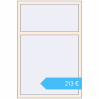 Preisgestaltung Kipp und Drehfenster 1000x1500 mm REHAU OPTIMUM EURO-DESIGN 70 CREAME_WHITE_50L-2 beidseitig. Preis: 212,53 €
