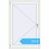 Preisgestaltung Kipp und Drehfenster 900x1400 mm REHAU OPTIMUM EURO-DESIGN 70 RAL 9016 Traffic white beidseitig. Preis: 209,63 €