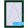 Preisgestaltung Kipp und Drehfenster 1000x1400 mm REHAU OPTIMUM EURO-DESIGN 70 MOSS_GREEN beidseitig. Preis: 307,02 €