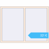 Preisgestaltung Kipp und Drehfenster 1600x1200 mm REHAU BRILLANT DESIGN CREAME_WHITE_50L-2 beidseitig. Preis: 320,77 €