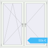 Preisgestaltung Kipp und Drehfenster 1630x1630 mm REHAU  BRILLANT RAL 9016 Traffic white beidseitig. Preis: 506,18 €