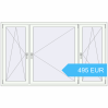 Preisgestaltung Kipp und Drehfenster 2150x1300 mm REHAU EURO70 RAL 9016 Traffic white beidseitig. Preis: 494.55 EUR