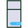 Preisgestaltung Kipp und Drehfenster 800x1500 mm REHAU EURO70 MOSS_GREEN beidseitig. Preis: 167,27 €