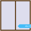 Preisgestaltung Kipp und Drehfenster 1600x1600 mm REHAU  BRILLANT WALNUT beidseitig. Preis: 486,34 €