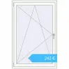 Preisgestaltung Kipp und Drehfenster 1000x1500 mm REHAU OPTIMUM EURO-DESIGN 70 RAL 9016 Traffic white beidseitig. Preis: 242,36 €