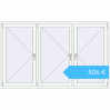 Preisgestaltung Kipp und Drehfenster 2100x1300 mm REHAU OPTIMUM EURO-DESIGN 70 RAL 9016 Traffic white beidseitig. Preis: 505,71 €