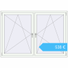 Preisgestaltung Kipp und Drehfenster 1880x1300 mm REHAU ENERGY-SAVING SYNEGO MD RAL 9016 Traffic white beidseitig. Preis: 537,81 €