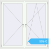 Preisgestaltung Kipp und Drehfenster 1630x1630 mm REHAU BRILLANT DESIGN RAL 9016 Traffic white beidseitig. Preis: 506,18 €