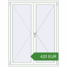 Preisgestaltung Kipp und Drehfenster 1250x1650 mm REHAU  BRILLANT RAL 9016 Traffic white beidseitig. Preis: 419.67 EUR