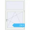 Preisgestaltung Kipp und Drehfenster 1000x1500 mm REHAU OPTIMUM EURO-DESIGN 70 RAL 9016 Traffic white beidseitig. Preis: 238,28 €
