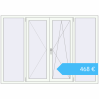 Preisgestaltung Kipp und Drehfenster 2000x1400 mm REHAU OPTIMUM EURO-DESIGN 70 RAL 9016 Traffic white beidseitig. Preis: 468,37 €