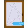 Preisgestaltung Kipp und Drehfenster 1000x1400 mm REHAU OPTIMUM EURO-DESIGN 70 GOLDEN OAK beidseitig. Preis: 329,27 €