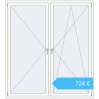 Preisgestaltung Kipp und Drehfenster 1800x2000 mm REHAU ENERGY-SAVING SYNEGO MD RAL 9016 Traffic white beidseitig. Preis: 723,63 €