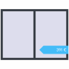 Preisgestaltung Kipp und Drehfenster 1600x1200 mm REHAU BRILLANT DESIGN ANTHRACITE_GREY_STRUKTURAL beidseitig. Preis: 391,29 €