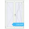 Preisgestaltung Kipp und Drehfenster 1000x1500 mm REHAU  BRILLANT RAL 9016 Traffic white beidseitig. Preis: 378.41 EUR