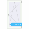 Preisgestaltung Kipp und Drehfenster 800x1500 mm REHAU EURO70 RAL 9016 Traffic white beidseitig. Preis: 199.02 EUR