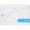 Preisgestaltung Kipp und Drehfenster 1100x750 mm REHAU BRILLANT DESIGN RAL 9016 Traffic white beidseitig. Preis: 246,58 €