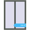 Preisgestaltung Kipp und Drehfenster 900x1200 mm Aluprof MB86 (aluminum) RAL 7009 Green grey beidseitig. Preis: 533,85 €