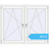 Preisgestaltung Kipp und Drehfenster 1500x1200 mm REHAU ENERGY-SAVING SYNEGO MD RAL 9016 Traffic white beidseitig. Preis: 452,27 €