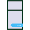 Preisgestaltung Kipp und Drehfenster 800x1500 mm REHAU EURO70 MOSS_GREEN beidseitig. Preis: 176.26 EUR