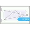 Preisgestaltung Kipp und Drehfenster 780x460 mm REHAU EURO70 RAL 9016 Traffic white beidseitig. Preis: 101,56 €
