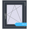 Preisgestaltung Kipp und Drehfenster 550x640 mm REHAU OPTIMUM EURO-DESIGN 70 ANTHRACITE_GREY_STRUKTURAL beidseitig. Preis: 112,00 €