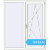 Preisgestaltung Kipp und Drehfenster 1200x1400 mm REHAU EURO70 RAL 9016 Traffic white beidseitig. Preis: 244.3 EUR