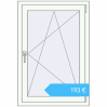 Preisgestaltung Kipp und Drehfenster 750x1100 mm REHAU BRILLANT DESIGN RAL 9016 Traffic white beidseitig. Preis: 193,24 €