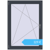 Preisgestaltung Kipp und Drehfenster 1000x1400 mm REHAU OPTIMUM EURO-DESIGN 70 ANTHRACITE_GREY_STRUKTURAL beidseitig. Preis: 329,27 €