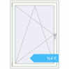 Preisgestaltung Kipp und Drehfenster 1000x1400 mm REHAU OPTIMUM EURO-DESIGN 70 RAL 9016 Traffic white beidseitig. Preis: 164,00 €