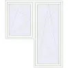 Preisgestaltung Balkontüren 1800x2100 mm BALCONY DOOR REHAU SYNEGO RAL 9016 Traffic white beidseitig