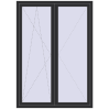 Preisgestaltung Balkontüren 1500x2100 mm KORSA ENERGY-SAVING (REHAU SYNEGO MD) BALKON DOOR ANTHRACITE_GREY_GLATT beidseitig