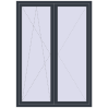 Preisgestaltung Balkontüren 1500x2100 mm KORSA ENERGY-SAVING (REHAU SYNEGO MD) BALKON DOOR ANTHRACITE_GREY_STRUKTURAL beidseitig