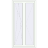 Preisgestaltung Balkontüren 1100x2080 mm BALCONY DOOR REHAU EURO 70 RAL 9016 Traffic white beidseitig
