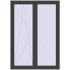 Preisgestaltung Balkontüren 1500x2100 mm KORSA ENERGY-SAVING (REHAU SYNEGO MD) BALKON DOOR BASALT_GREY beidseitig
