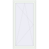 Preisgestaltung Balkontüren 1000x2100 mm KORSA BASE (REHAU Euro-Design 60) BALKON DOOR RAL 9016 Traffic white beidseitig