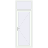 Preisgestaltung Haustüren 900x2600 mm DOOR KORSA OPTIMUM (REHAU Brillant Design) RAL 9016 Traffic white beidseitig