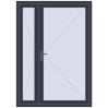 Preisgestaltung Einfach und Doppelglasschwingtüren 1500x2100 mm INTERIOR door (Т94/60) opens to the outside ANTHRACITE_GREY_STRUKTURAL extern